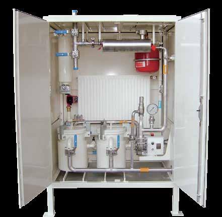 Liquid unit for macro-fluid addition The liquid application unit is a complete liquid system for controlled addition of a liquid flow of fat, oil, molasses, or other liquids.