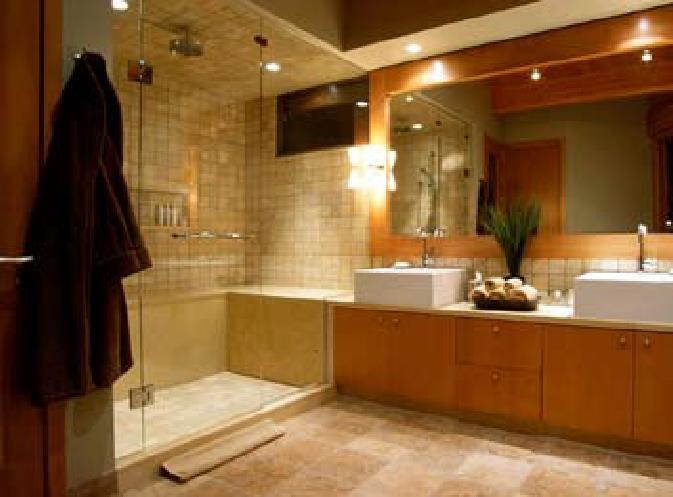 Bathroom Think vertically. Stacking towel bars behind closed doors can be a smart way to use space efficiently and looks stylish and appealing.