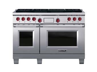 control on the upper gas burners and fanatastic features within the oven - Available in 24, 30, 36, 48 and 60" wide - Primarily available in stainless but certain brands offer custom colours -