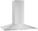 Triple halogen lighting Stainless steel 36" CURVED WALL-MOUNT CHIMNEY JXT8836AD 650 CFM ventilation system 6 speed settings Electronic touch controls Dual halogen lighting with night light setting