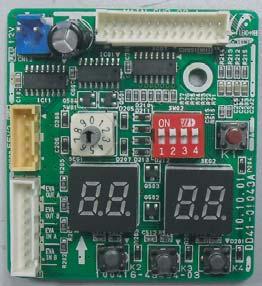 2. Apply the power to the outdoor unit. Outdoor unit will try to communicate the number of indoor units specified by SW01 on outdoor display PCB. Does LED show "Normal display"?