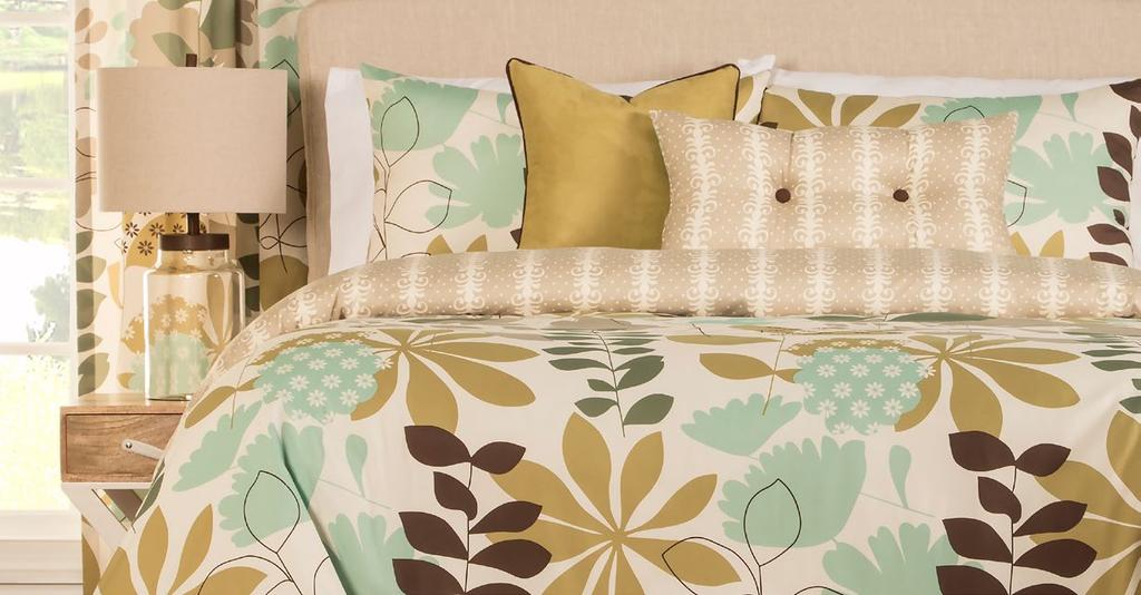 Versatile design Many of our bedding collections are reversible. Just flip the bedding to change the look of your room.