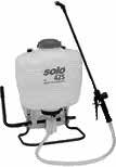 Backpack SOLO 4 GALLON BACKPACK BACKPACK SPRAYERS High-density polyethylene tank with ultraviolet inhibitors allows for unmatched durability and ultra-violet