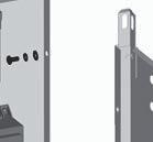 Secure lower back panel to side panels using two 1/4-20x1/2 screws on each