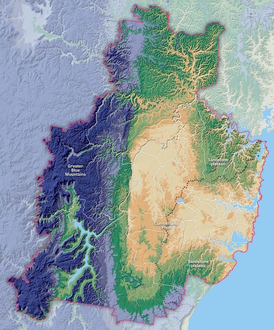 159 Figure 50: Landform of Greater Sydney Region Boundary <50 metre contour 100 200m contour 300 400m contour