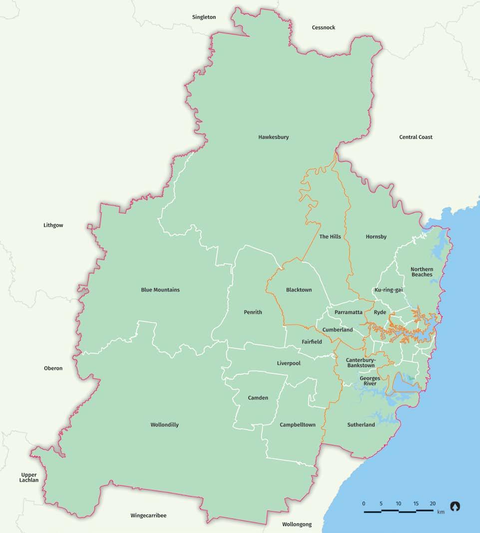 25 Figure 2: Greater Sydney Region See inset Region Boundary District Boundary Local Government Area Waterways DISTRICTS Central City