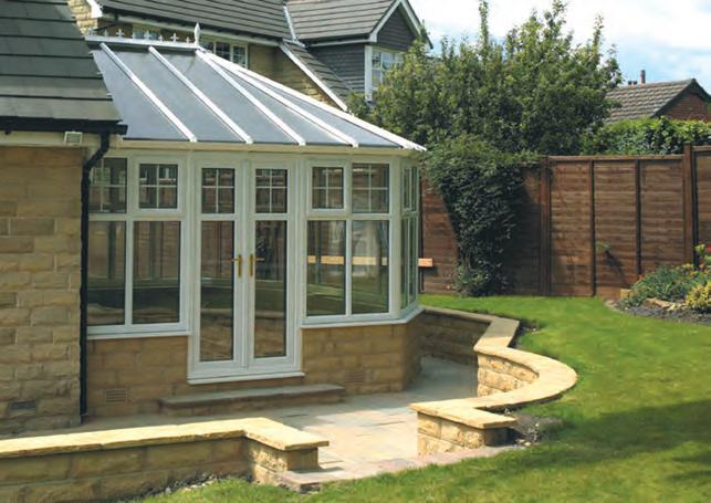 Victorian conservatories typically have a 3 or 5 panel faceted end which gives them their unique look and charm.