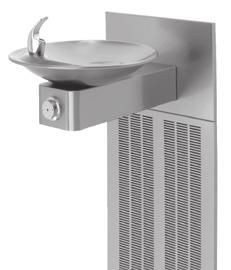 ELECTRIC WATER COOLERS :: 2015 BARRIER-FREE ELECTRIC DRINKING FOUNTAINS H1001.8 Satin finish stainless steel with chiller and in-wall mounting frame Requires items listed below H1001.