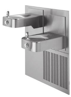 00 47 H1109.8 18 gauge satin finish, stainless steel integral bowl with trap, chiller and in-wall mounting frame Requires items listed below H1109.