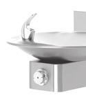 DRINKING FOUNTAINS :: 2015 1001BP 1001MS 1001HPSBP 1011MS WALL MOUNTED MODELS * 1001 Barrier-free, stainless steel w/round sculpted bowl w/in-wall mounting plate Requires items listed below 1001