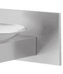 00 BP6 OPTION: Back panel, satin stainless steel for 1001 140.00 3 1001BP Same as 1001 w/back plate Requires items listed below 1001 Barrier-free, stainless steel w/round sculpted bowl 1580.