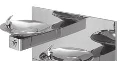 DRINKING FOUNTAINS :: 2015 WALL MOUNTED MODELS * CONTINUED 1011HPS 1011 in high polished stainless steel w/in-wall mounting plate Requires items listed below 1011HPS 1011 in