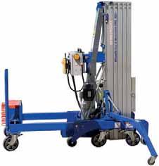 GML800+ Counterbalance Material Lift The Wienold GML800+ material lift has a class leading 800kg maximum lifting capacity. Simple to transport, set-up and very easy to use.