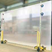 Glass Trolleys Glazing Accessories Our range of trolleys (sometimes referred to as stillages) is designed to transport sheets of glass and other materials weighing up to