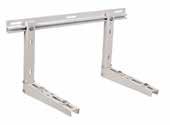 Pre-assembled with one screw Supplied with a complete assembling kit: wall and crossbar mounting kit,
