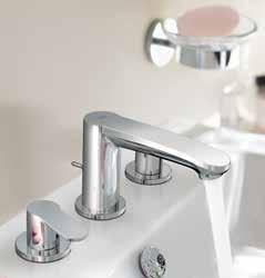 GROHE EUROSTYLE COSMOPOLITAN Soft curves and fluid lines make the Eurostyle Cosmopolitan a stylishly modern complement to a variety of