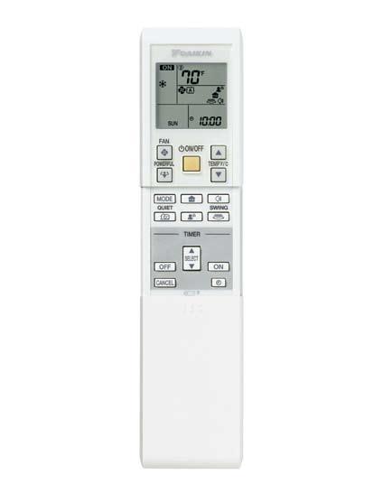 Home Leave Operation ON/OFF button TEMPERATURE adjustment buttons POWERFUL button Another great advantage of this feature is its energy-savings mode.