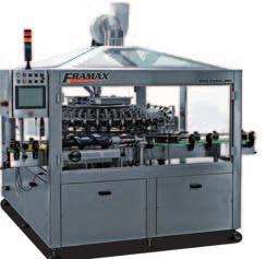 The injection system of the machine is manufactured in such a way that the spraying will not occur in case of no bottle.
