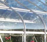 8 Supreme 6 wide features Available in three sizes this stylish greenhouse features curved eaves to make it an elegant addition in your garden.