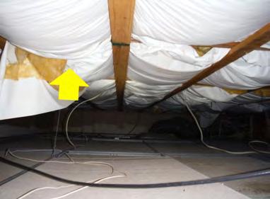 All of the insulation work at the left-side of the building will be done below the roof line, which is preferred because it is a smaller surface area.