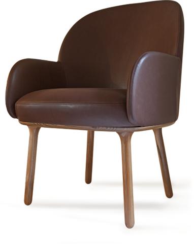«Chairs Beetley Bridge (Wooden Legs) Designer: Jaime Hayon Bridge 59W x 71D x 94H Beech frame upholstered in a choice of leathers or fabrics.