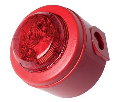base supplied as standard ABS construction and PC lens Reverse Polarity Monitoring For use with Veritas 2 and Scimitar panels ø 93mm F/CHWB/BN/RD/DB F/CHWB/BN/WH/DB LED red sounder visual indicator