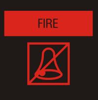 4.1.1 To reset a new fire alarm In case of an arising fire FIRE - symbol illuminating in the interval red up and the buzzers sounds with a continuous tone.