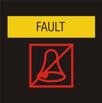 4.2.1 To reset a new fault alarm In case of an arising fault FAULT - symbol illuminating in the interval yellow up and the buzzers sounds with a intermitted tone.