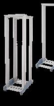 Open racks with two pairs of guiding rails enable equipment installation and equipment shelves mounted at 4 points.