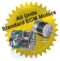 SmartSource Unique Features Field Adjustable EC Fan Motor EC motors are standard on all units, with 4 field-selectable CFM settings and 28 programmed CFM values.