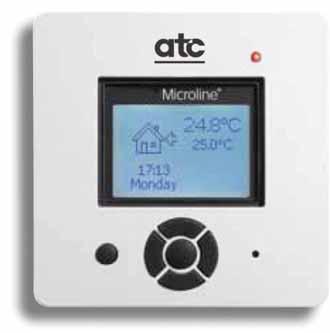 The thermostat can control a power load up to 3600W, 16A and the heating output is switched on and off with a differential of only 0.4 C.