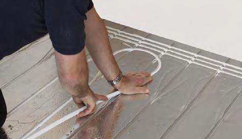 Screeded Systems The Screed should be laid as soon as possible after the pressure test and the system should be left under pressure during the screeding