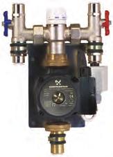 consist of: A Control Unit which is pre assembled and pre wired, has integral ballvalves to allow for isolation from the primary system, an adjustable blending valve to control the temperature of the