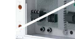 Optional factory mounted deluxe filter rack (shown), field switchable for 1 in. or 2 in.