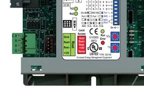 humidity, non-condensing Onboard 123A battery has a life of 10 years with 720 hours of cumulative power outage Multi-Protocol field selectable communication port that supports: EIA-485 BAnet MS/TP @