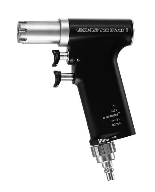 Using the Compact Air Drive II Handpiece Operation 1 Attachment coupling 2 Unlocking button for attachment coupling 3 Speed regulation 4 Reverse running selection 5 Softmode switch with safety