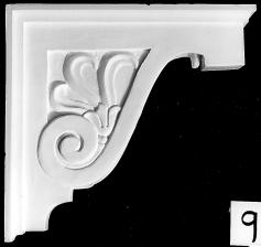 91 BRACKET WITH ACANTHUS LEAF AND RECESSED PANEL 16 1/2"h x 5 1/4"w x 15 1/4"p 92