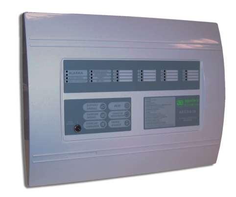 every control panel. 30 detectors per area as maximum. Unlimited number of pushbuttons per area. Manual activation of the evacuation alarm. Control of access levels per key.