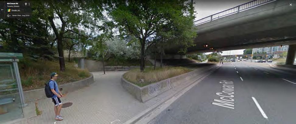 north of Progress Avenue Source: Google Maps Street View