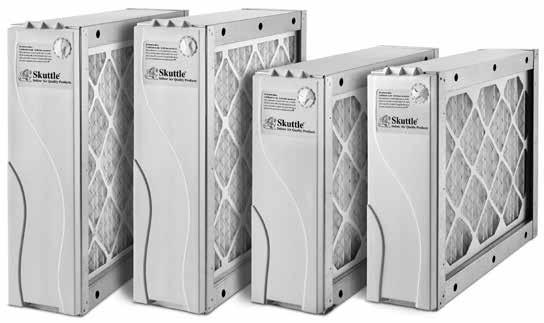 Skuttle duct-mounted air cleaners capture most of these contaminants in a deep-pleated, depth-loading filter, which traps far more particulates over a longer period than standard, surface-loading