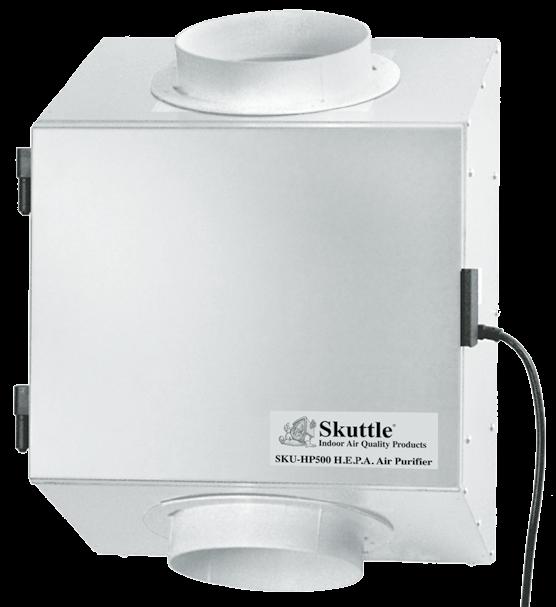 Skuttle SKU-HP500 Filtration Systems Model HP500 Ducting Flairs Mounting System SKU-HP500 Engineering Data Size (L x W x H) 13 x 17 x 22 Performance 200/300 CFM HEPA