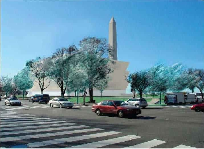 TIER II DRAFT ENVIRONMENTAL IMPACT STATEMENT In addition to the views from within the Washington Monument Grounds, the Refined Pavilion Alternative would affect the multidirectional panoramic views