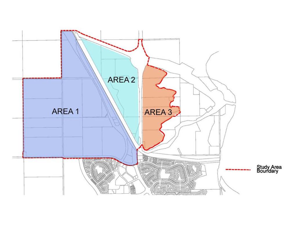 LAND USE & DESIGN APPROACH Plan area contains physical constraints such as highway, rail line, coulee banks.