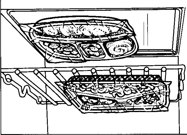 How to Heat or Reheat Similar ~pes of Food I I Two plates of leftovers may be reheated together. Arrange thick or dense foods to outside edges of plate and cover with plastic wrap.