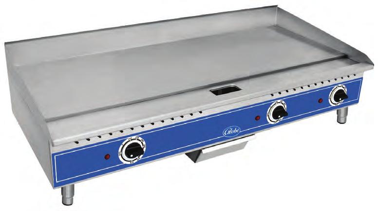 riddles Medium duty griddle 24" and 36" idths offer a generous cooking area.