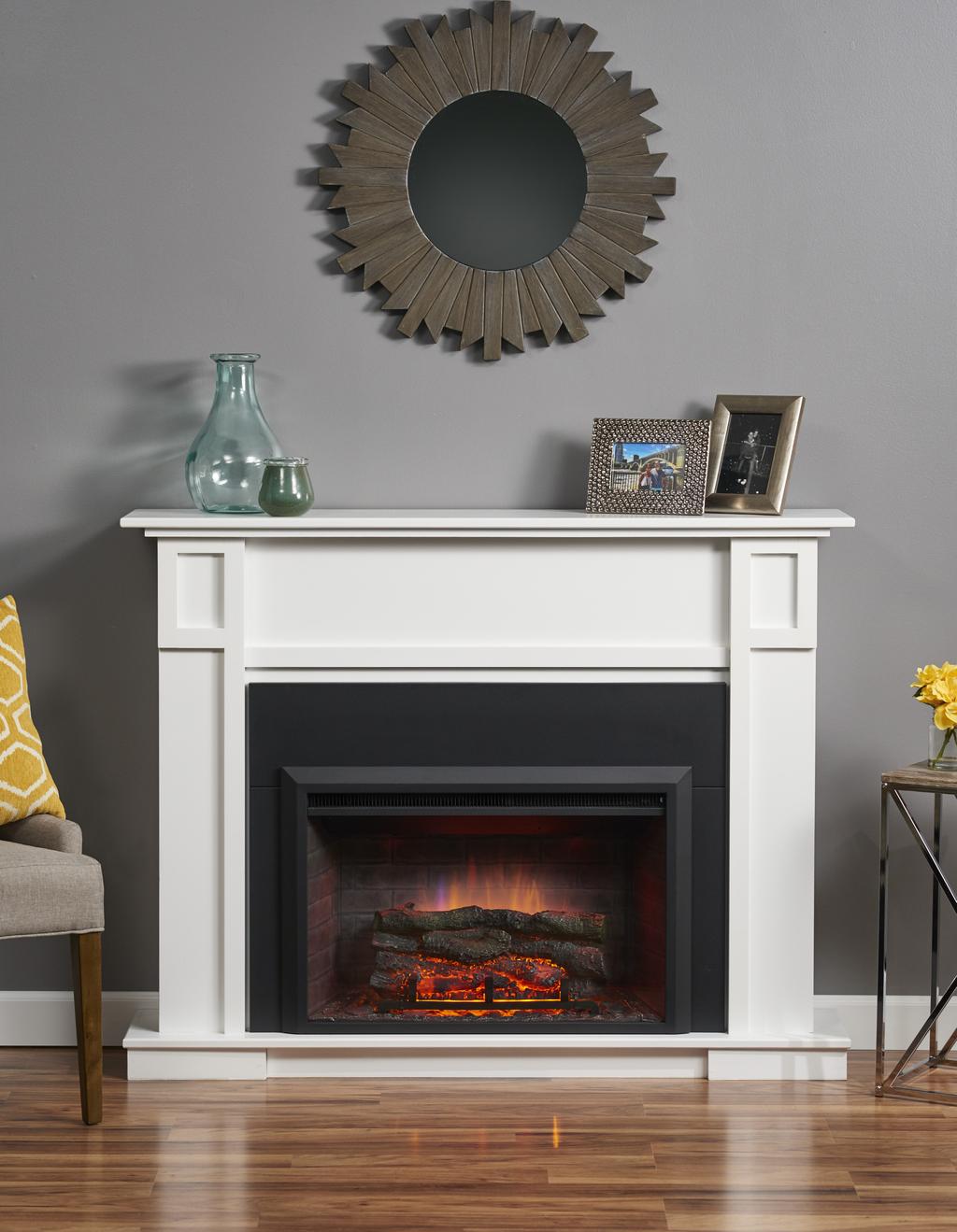 gallery collection indoor fireplaces & accesories Just plug in one of our electric fireplaces for instant ambiance in any room.