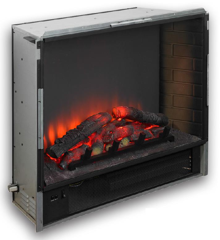 Arched Rectangular Operating costs as low as a penny per day with flame and backlighting,
