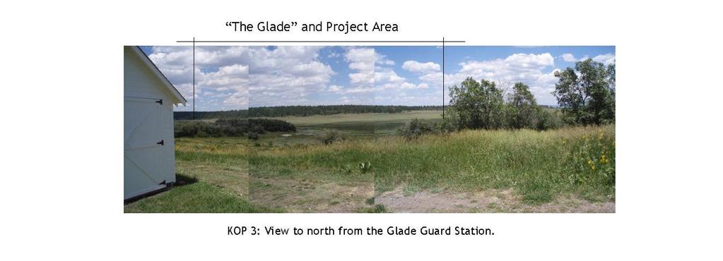 Key Viewpoint Identification: FS-3 Glade Guard Station Kinder Morgan Doe Canyon Seismic Exploration Project Existing Visual Conditions KOP # FS-3 Date/Time: July 15, 2009 Conditions verified November