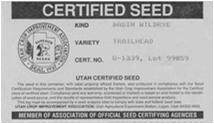 Disease Certification -- purpose is to ensure low disease Certification programs exist for nursery stock, ornamentals, seed potatoes, vegetable seeds, grass and cereal seeds, fruit trees, berries,
