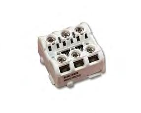 Supervises one or more normally-open switches connected to a single pair of cables Three visible LEDs Capable of switching 250 vac at up to 5 amps Mains Switching Input/Output Unit 201-0180 Mini
